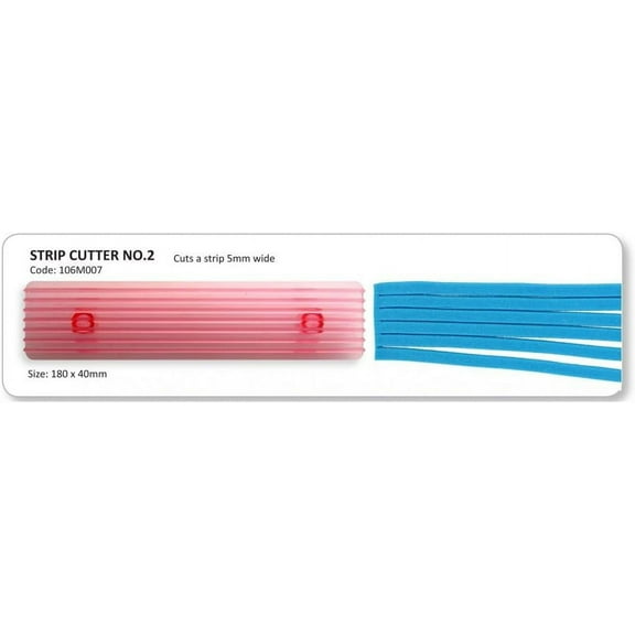 JEM Fondant Strip Cutter no. 2, for Cake Decorating, 7 x 1.5-inches