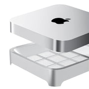 JEMACHE Desktop Dust, Air Filter Stand for Mac Mini M1 M2, Mac Studio Silver