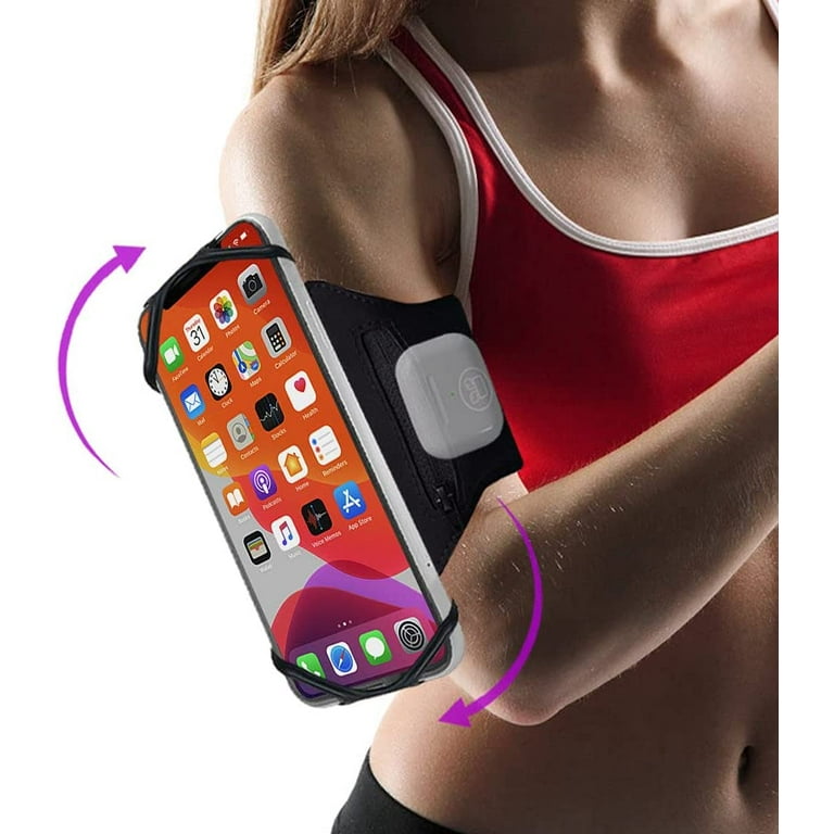 JEMACHE Running Armband for iPhone 15 Pro Max 15 14 13 12 11 Samsung Galaxy S24 S23 S22 S21 Plus Ultra 5G Workouts Cell Phone Arm Band Holder with