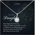 thumbnail image 1 of JEMINES Daughter Gifts, Birthday Jewelry with Meaningful Message Gifts Idea from Dad, Daughter Necklace from Dad (Daughter from Dad, Eternal Hope Necklace), 1 of 6