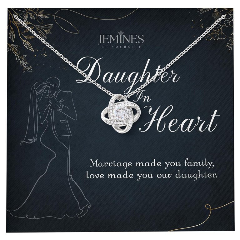 JEMINES Daughter-in-Law Necklace Gifts from Mother Father in Law 