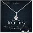 thumbnail image 1 of JEMINES Graduation Gifts, Congratulations Grad Jewelry Gift for Her, Graduated Necklace (Enjoy the Journey, Alluring Beauty Necklace and Earrings Set), 1 of 6