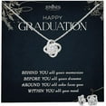 thumbnail image 1 of JEMINES Graduation Gifts, Congratulations Grad Jewelry Gift for Her, Graduated Necklace (Happy Graduation, Love Knot Necklace and Earrings Set), 1 of 6