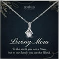 thumbnail image 1 of JEMINES Mothers Day Gifts, Mother Birthday Jewelry with Meaningful Message Gifts Idea, Mom Necklace (Mom Love, Alluring Beauty Necklace), 1 of 6