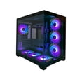 thumbnail image 1 of JEMIP EVO 2.5 Mid-Tower ATX Gaming PC Case, Black, Tempered Glass Panels, 7 ARGB Fans Included, 1 of 6