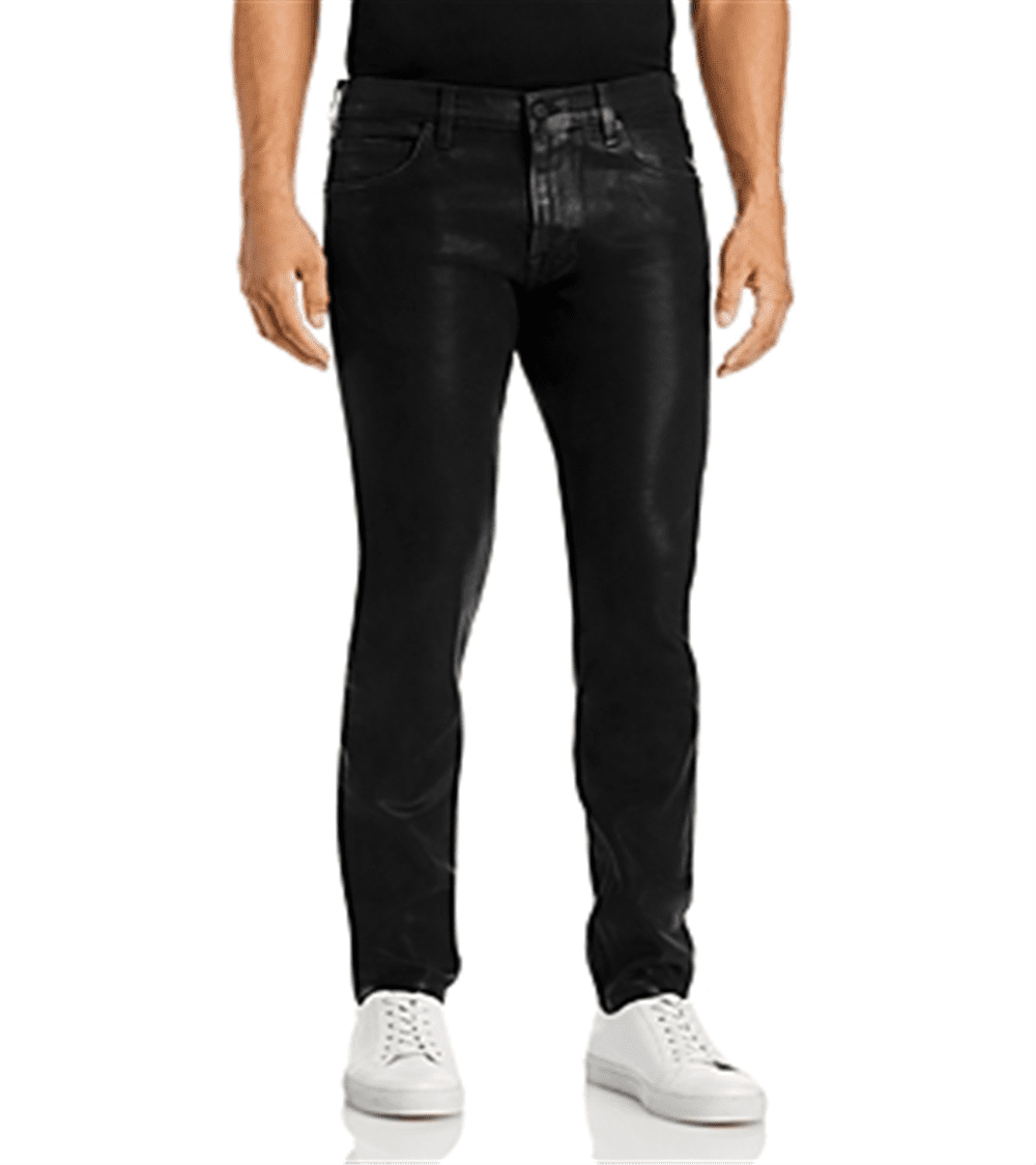 Men's Black Coated Jeans, Black Coated Jeans Mens