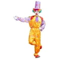 thumbnail image 1 of JENGJ 2 Pcs Clown Set Includes jumpsuit, hat for party Adults Clown Outfit Party Dress Up,Orange,4XL, 1 of 3