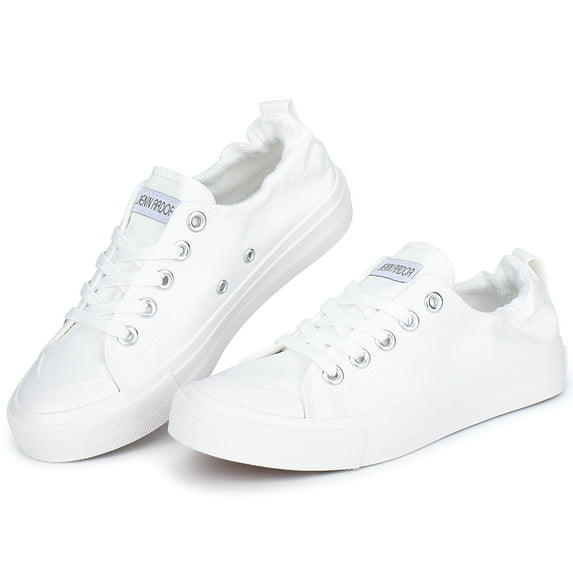Canvas Shoes Sneakers for Women Low Top Slip On Casual Comfortable Walking Flats