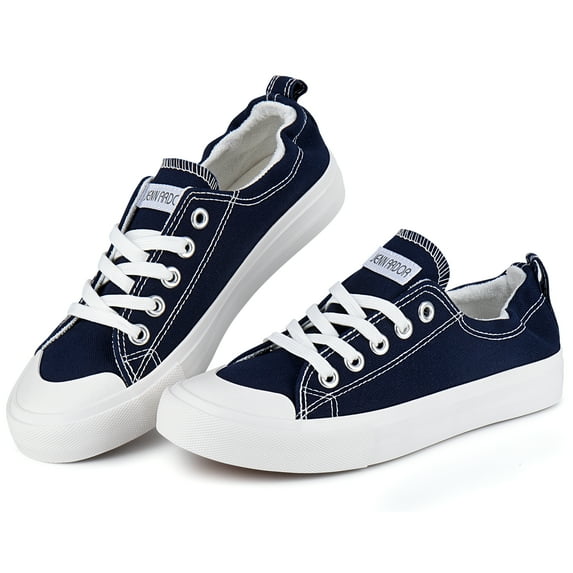 Canvas Shoes Sneakers for Women Low Top Slip On Casual Comfortable Walking Flats