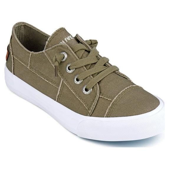 JENN ARDOR Fashion Slip On Sneakers for Women Classic Low Top Canvas Shoes No-tie Adjustable Lace Up Flats Women Summer Shoes Breathable Comfortable Casual Sneakers for Women Walking