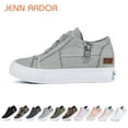 thumbnail image 1 of JENN ARDOR Fashion Wedge Sneakers for Women Platform Wedge Sneakers Hidden Wedge Canvas Shoes Casual Booties Slip On Walking Shoes Zipper Platform Sneakers, 1 of 8