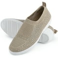 thumbnail image 1 of Ladies Slip-on Shoes Lightweight Low-top Platform Casual Shoes Breathable Knit Sneakers Orthopedic Walking Shoes, 1 of 8