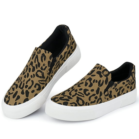 JENN ARDOR Slip On Canvas Shoes for Women Fashion Sneakers Walking Shoes Women Comfortable Loafers Flats Shoes