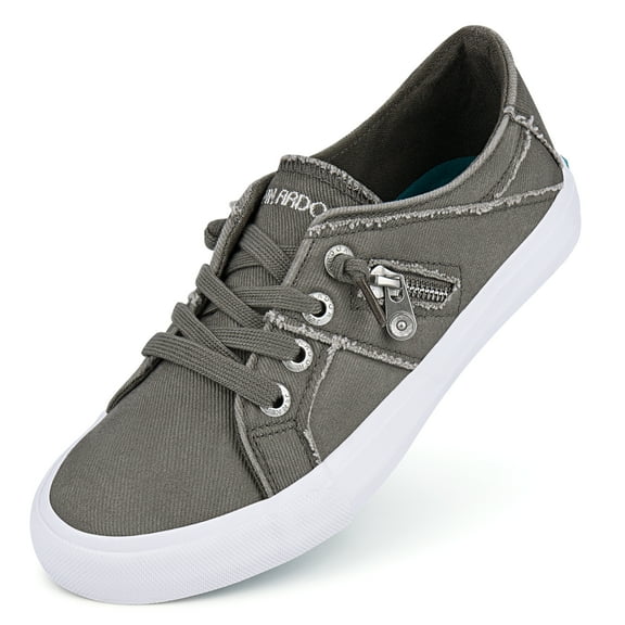 JENN ARDOR Slip on Shoes for Women Canvas Sneakers for Women Trendy Low Top Shoes Casual Tennis Shoes Fashion Play Sneakers Flats for Walking
