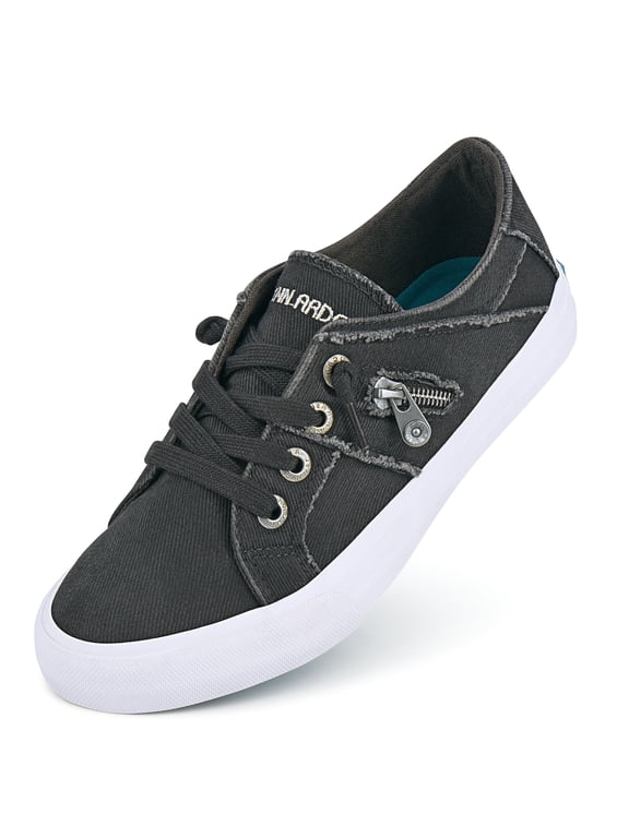 Slip on Shoes for Women Canvas Sneakers for Women Trendy Low Top Shoes Casual Tennis Shoes Fashion Play Sneakers Flats for Walking