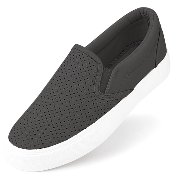 JENN ARDOR Sneakers For Women Comfortable Flat Shoes Adult Student Casual Shoes size 7 Black