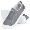 thumbnail image 1 of JENN ARDOR Women Canvas Shoes Running Walking Flats Slip on Sneakers Fashion Platform Non Slip Athletic Shoes, 1 of 8