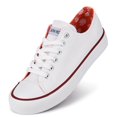 thumbnail image 1 of Women Canvas Sneakers Casual Shoes Flat Women Shoes Sneakers White Size 10, 1 of 9