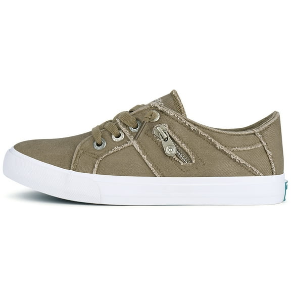 JENN ARDOR Women Casual Low Top Platform Canvas Sneakers