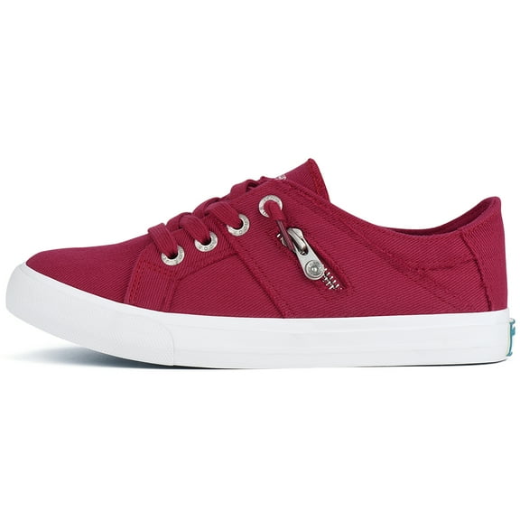 JENN ARDOR Women Casual Low Top Platform Canvas Sneakers