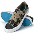 thumbnail image 1 of JENN ARDOR Women Fashion Canvas Sneakers Slip On Shoes Elastic the Laces Low Top Casual Walking Shoes Flats Easy On and Off,Camouflage, 1 of 7