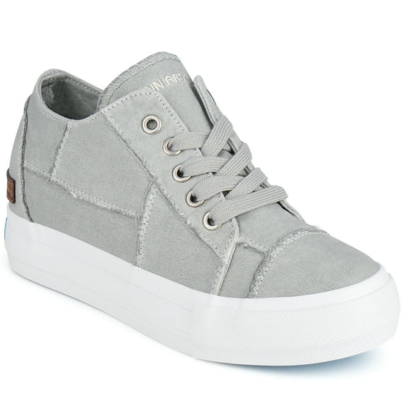 JENN ARDOR Women Hidden Wedge Canvas Sneakers Slip on Flats Shoes Walking Shoes