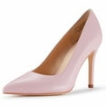 thumbnail image 1 of JENN ARDOR Women High Heels 4 Inches Pointed Toe Classic Stiletto High Heels Pink Size 10, 1 of 6