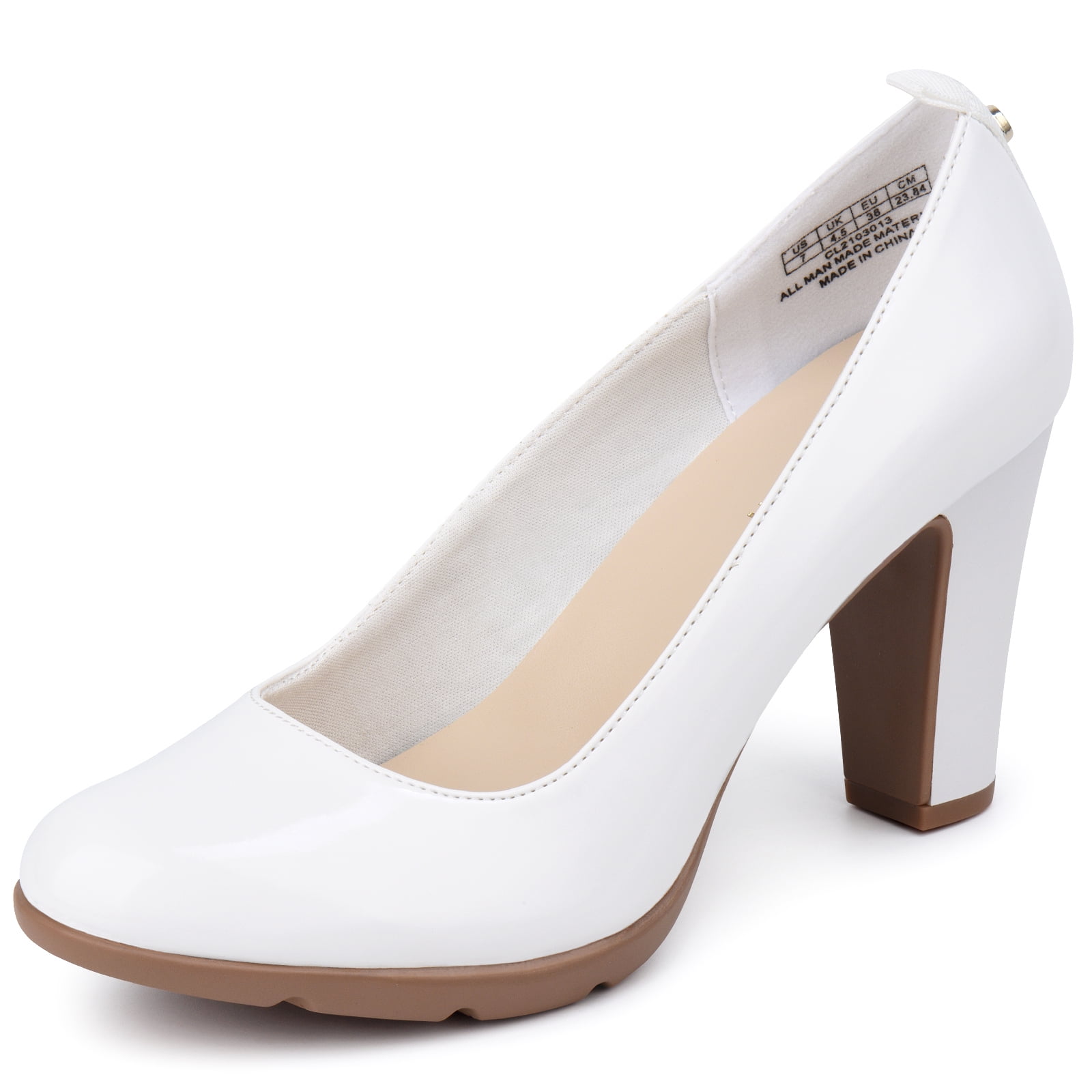 Sandra high heel (Off-white/ Lambskin) Court Pumps with 3 inch heels. -  Minimalist