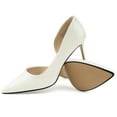 thumbnail image 1 of JENN ARDOR Women's 3 in High Heels Pointed Closed Toe D'Orsay Stiletto Wedding Bride Guest Party Dress Classic Elegant Pumps Casual Work Shoes, 1 of 5