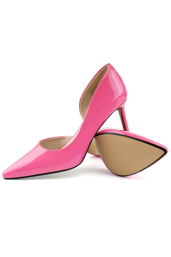 Women's 3 in High Heels Pointed Closed Toe D'Orsay Stiletto Wedding Bride Guest Party Dress Classic Elegant Pumps Casual Work Shoes