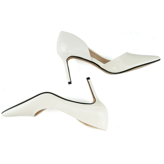 JENN ARDOR Women's 3 in High Heels Pointed Closed Toe D'Orsay Stiletto Wedding Bride Guest Party Dress Classic Elegant Pumps Casual Work Shoes