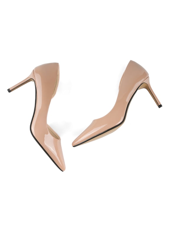 Women's 3 in High Heels Pointed Closed Toe D'Orsay Stiletto Wedding Bride Guest Party Dress Classic Elegant Pumps Casual Work Shoes