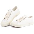 thumbnail image 1 of JENN ARDOR Women's Canvas Shoes Casual Sneakers Low Top Lace Up Fashion Comfortable Walking Flats, 1 of 11