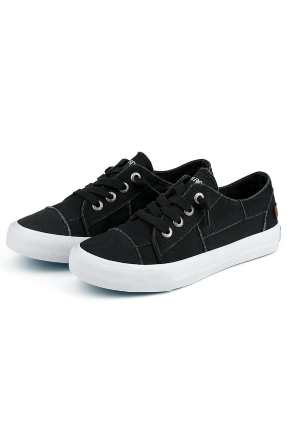 Women's Canvas Shoes Classic Splicing Slip on Casual Driving Loafers Lace up Platform Footwear Casual Sneakers Low top Indoor Outdoor Walking Flats