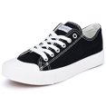 thumbnail image 1 of JENN ARDOR Women's Canvas Shoes Lace up Flat Sneakers Comfort Casual Walking Shoes School Shoe, 1 of 9