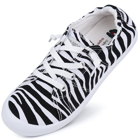 JENN ARDOR Women's Canvas Shoes Low Top Classic Slip-on Lightweight Comfort Fashion Sneakers for Walking