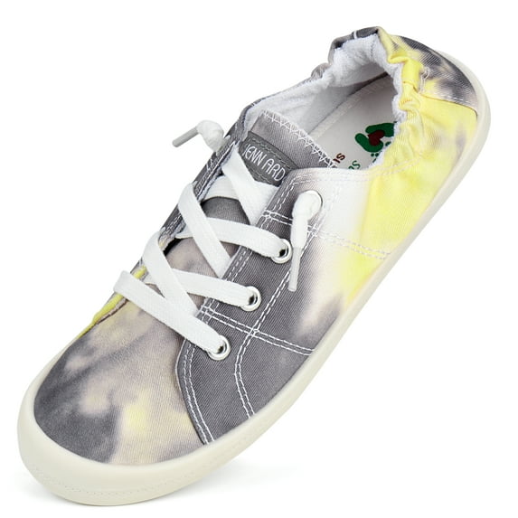 JENN ARDOR Women's Canvas Shoes Low Top Classic Slip-on Lightweight Comfort Fashion Sneakers for Walking