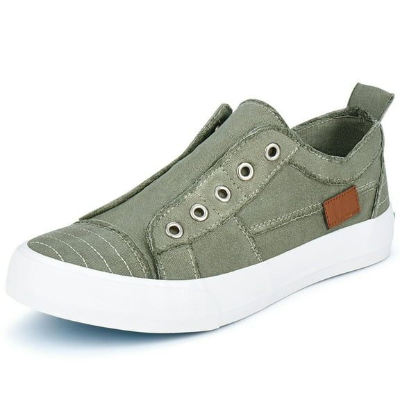 JENN ARDOR Women’s Canvas Shoes Low Top Slip on Walking Shoes Casual Shoes Fashion Sneakers