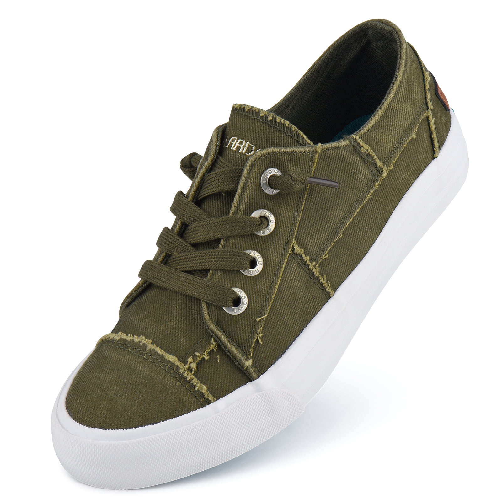 Women's Canvas Slip On Sneakers - Low Top Casual Tennis Shoes With Memory Foam, Fashion Play Shoes - View #6