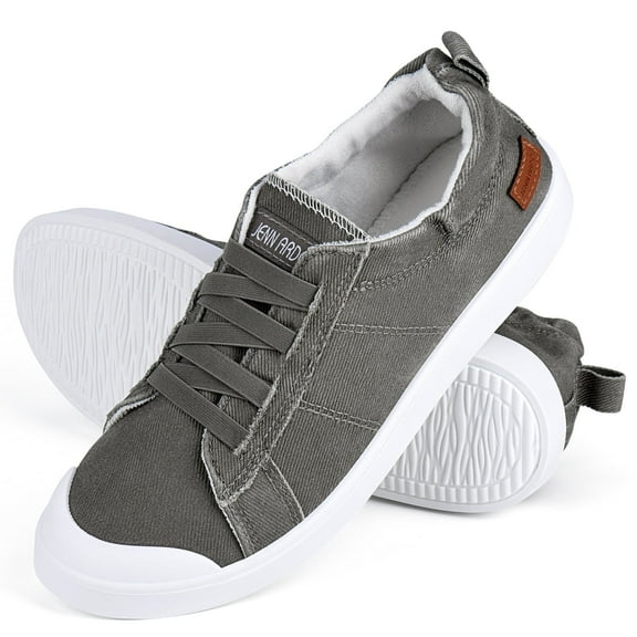 Women's Canvas Sneaker Slip-ons Loafers Shoes for Womens 2022 Fashion Casual Canvas Round Toe Soft Comfortable Walking Flats