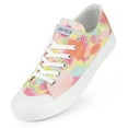thumbnail image 1 of JENN ARDOR Women's Canvas Sneakers Low Top Shoes Clearance Women Shoes Pink Rainbow Size 10, 1 of 9