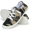 thumbnail image 1 of JENN ARDOR Women's Canvas Sneakers Rubber sole Fashion Shoes Canvas Upper Low Top Lace up Casual Walking Running Shoes (CM-10), 1 of 8