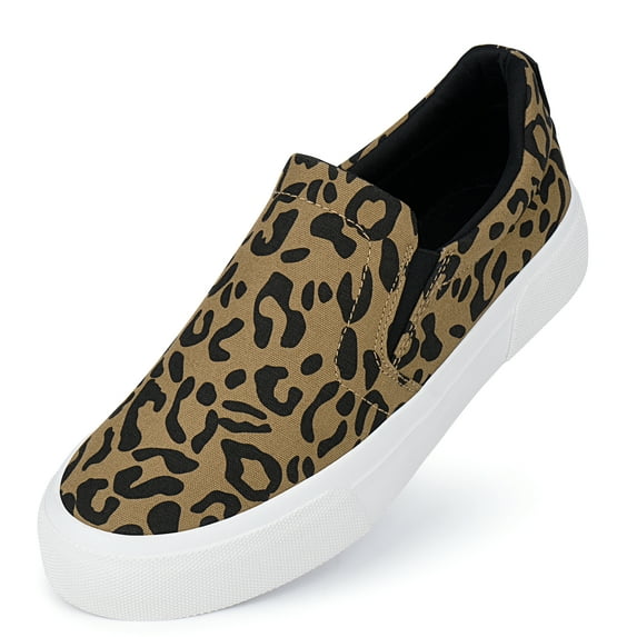 JENN ARDOR Women's Casual Slip-on Shoes Trendy Comfortable Walking Sneakers Stylish Flat Shoes Non-Slip Platform Shoes Breathable Ladies Loafers Play Sneakers for Women