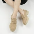 thumbnail image 1 of JENN ARDOR Women's Chunky Loafers Slip On Lug Sole Penny Loafer Comfort Casual Round Toe Mid Heels Platform Work Shoes, 1 of 5