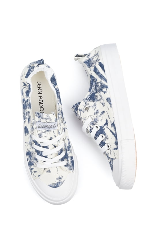 Women’s Fashion Canvas Shoes Elastic Collar Slip-on Low Top Lace Up Sneakers Casual Walking Flats