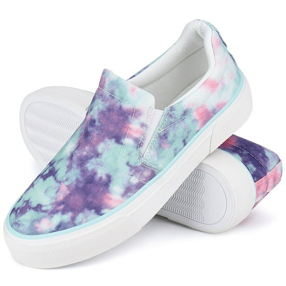 JENN ARDOR Women's Fashion Sneakers Classic Slip on Flat Shoes Comfortable Casual Walking Shoes Non-slip