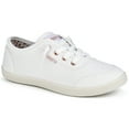 thumbnail image 1 of JENN ARDOR Women's Low Top Canvas Cute Sneakers Slip-On Fashion Flat shoes,White,6, 1 of 6