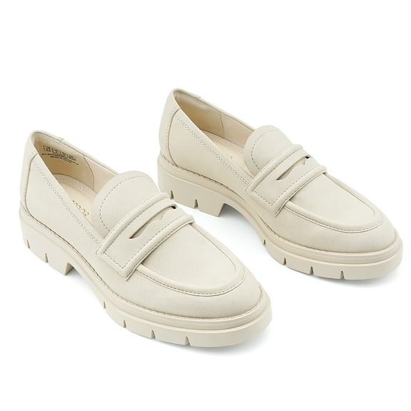 JENN ARDOR Women's Lug Sole Penny Loafer