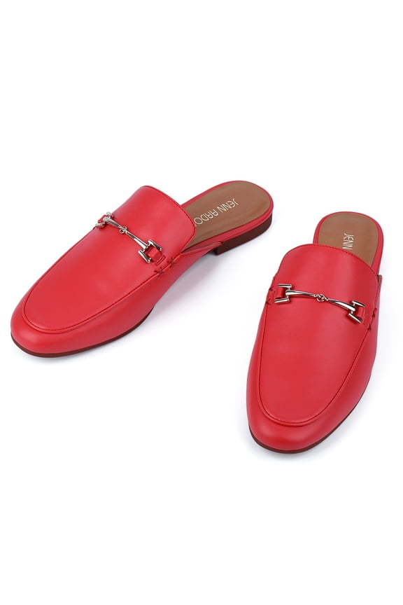 Women’s Mule Flats Shoes Pointed Toe Backless Slipper Slip on Loafer Shoes