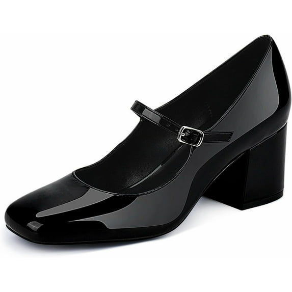 JENN ARDOR Women's Pumps Low Heel Dress Shoes for Women Closed Toe Chunky Mary Jane Work Pumps Shoes Oxfords